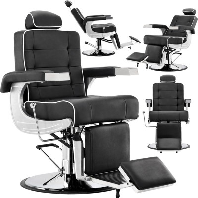 Scaun de frizerie Areus Barberking hidraulic pentru salonul de coafură barbershop foto