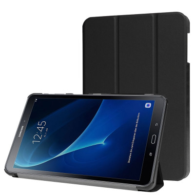 Husa Tableta TPU Tech-Protect SmartCase pentru Samsung Galaxy Tab A 10.1 (2016), Neagra foto