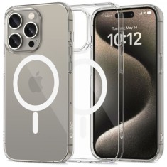 Husa MagSafe pentru Apple iPhone 15 Pro Max, Tech-Protect, Flexair, Transparenta foto