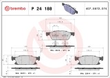 BREMBO P 24 188 PRIME LINE set placute frana,frana disc