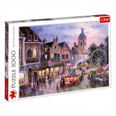 Puzzle 1000 piese, model parc de distractii, multicolor foto