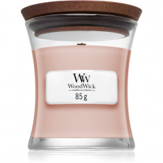 Woodwick Vanilla & Sea Salt lumânare parfumată cu fitil din lemn 85 g