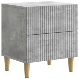 vidaXL Dulap de noapte Gri Beton 43 x 34,5 x 48 cm Lemn prelucrat 894531