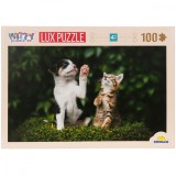 Puzzle Luxury, Witty Puzzlezz, Catel si pisicuta, 100 piese
