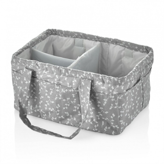 Geanta organizator pentru scutece si accesorii copii/bebelusi, BabyJem, 25x35 cm (Culoare: Gri)