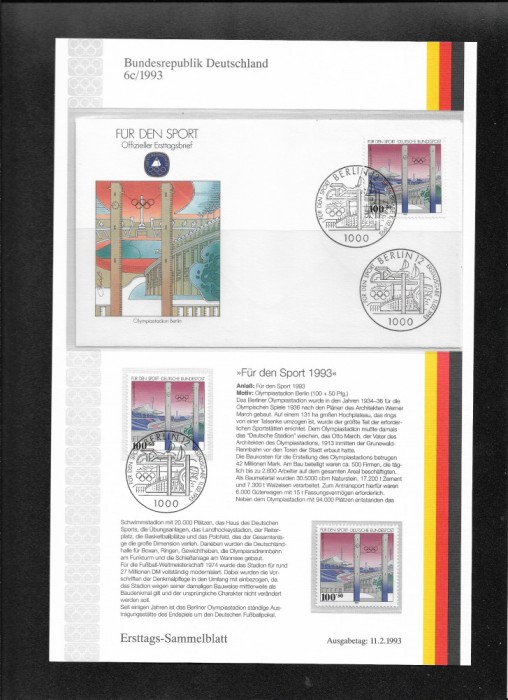Germania FDC 6c.1993