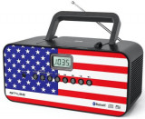 Micro Sistem Audio Portabil Muse M-22 US MSE00078, Bluetooth, CD-Player, Radio, AUX-in (Multicolor)