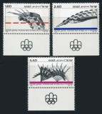 Israel 1976 - Jocurile Olimpice de vara, sport, serie neuzata cu tabs