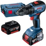 Bosch GSR 18V-50 - Masina de gaurit si insurubat cu 2 acumulatori Li-Ion 18 V 5 Ah 50 Nm valiza speciala