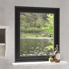 vidaXL Plasă insecte magnetică pentru ferestre, antracit, 100x120 cm