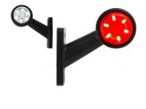 Lampa Gabarit LED Brat 45 Grade FR0108, 12-30V, 6 LED, Fata/Spate, 91mm, Universal Auto, Cauciuc