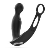 Vibratoare anale - Crushious Flamma Vibrator pentru Prostata cu Telecomanda Varful se Roteste Vartej de Placere