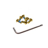Set 6 suruburi disc frana biciclete, Unex, culoare auriu Cod:AWR9057B