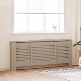 Mască Calorifer Reglabilă VidaXL, MDF Maro, 142-205 cm, Raft Superior, Design Modern