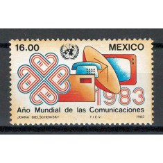 Mexic 1983 MNH - Anul Mondial al Comunicatiilor, nestampilat