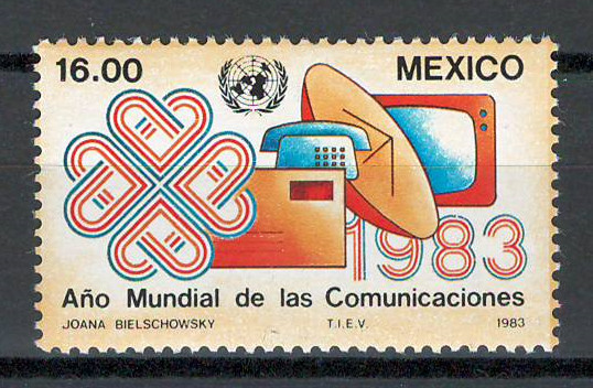 Mexic 1983 MNH - Anul Mondial al Comunicatiilor, nestampilat