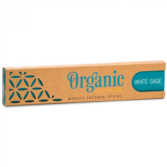 Betisoare parfumate Organice WHITE SAGE, 15g