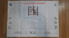 calendar vechi Crestin Ortodox 1981 foto