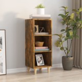 vidaXL Servantă, stejar fumuriu, 34,5x32,5x90 cm, lemn compozit