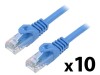 Patch cord U/UTP 6 litat CCA PVC albastru 3m 26AWG Fire: 8, Lanberg