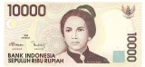 Indonezia 10 000 10000 Rupiah 1998-2001 P-143a Seria 111106