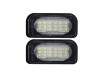Set 2 buc lampa numar spate CHRYSLER CROSSFIRE, 02.2003-12.2007; MERCEDES Clasa C (W203) 05.2000-2007; Clasa CLK (C209) 06.2002-03.2010; Clasa SL (R2