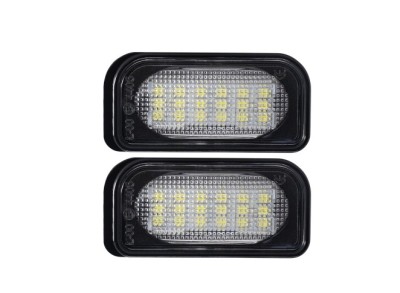 Set 2 buc lampa numar spate CHRYSLER CROSSFIRE, 02.2003-12.2007; MERCEDES Clasa C (W203) 05.2000-2007; Clasa CLK (C209) 06.2002-03.2010; Clasa SL (R2 foto