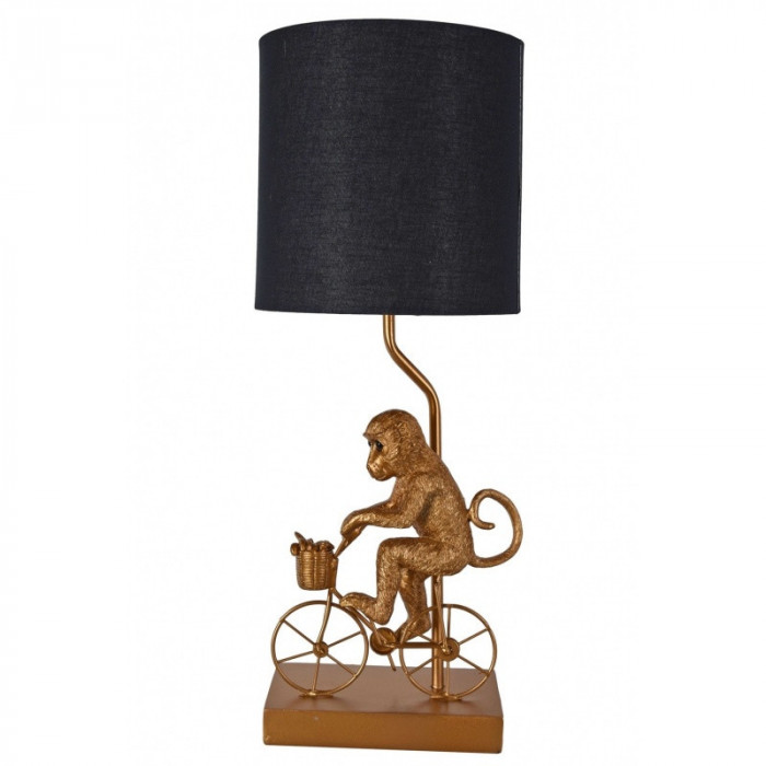 Lampa de masa cu o maimuta cu bicicleta CW249