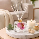 Odorizant de cameră cu bețișoare, 100 ml, parfum de orhidee, flori uscate, CMCLASS