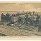 2038 - Romania, soldati debarcand intr-un port dunarean - old postcard - used
