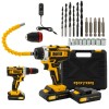 Trusa autofiletanta pe acumulator 21V ROTOR RCD21 + biti, 1350 RPM, Brushless Innovative ReliableTools