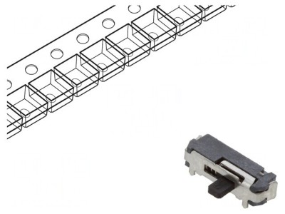 Comutator Glisant SPDT SMT 0.3A 4VDC foto
