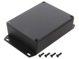 Carcasă Universală cu Lame de Fixare 94x119x34mm Neagră