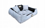 KingDog Grey Dog Couch Lounger 100x75 cm