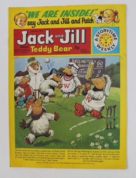 JACK AND JILL AND TEDDY BEAR , ` REVISTA CU BENZI DESENATE PENTRU COPII , 10 MAY , 1975