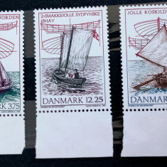 Danemarca 1996 nave cu pânza, corăbi, serie nestampilata