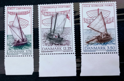Danemarca 1996 nave cu p&amp;acirc;nza, corăbi, serie nestampilata foto