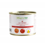 OrganicVet Feline Sensitive, vita, paste si ulei de somon, 200 g