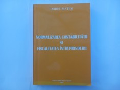 DOREL MATEȘ - NORMALIZAREA CONTABILITĂȚII ȘI FISCALITATEA &Icirc;NTREPRINDERII