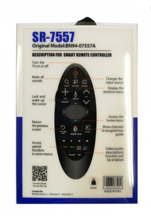 Telecomanda pentru Samsung SR7557 - smart tv