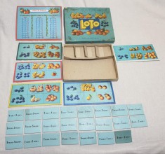 LOTO cu Fructe - joc vechi romanesc din anul 1968, jucarie de colectie