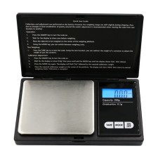 Mini cantar electronic de buzunar pentru bijuterii, capacitate 500 g, precizie 0.1 g, afisaj LCD, carcasa de depozitare , instrument compact, precis s