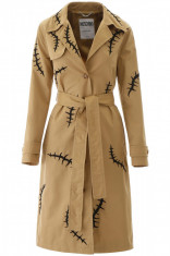 Trenci pardesiu dama Moschino embroidered trench coat J0607 517 J1081 Multicolor foto