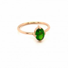 Inel Arabella aur rose 14k cu peridot foto