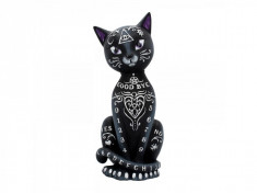 Statueta pisica neagra Pisicuta Mistica 26 cm foto