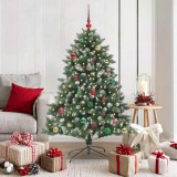 VidaXL Brad de Crăciun artificial cu 150 LED Verde 105 x 105 x 150 cm 3395229