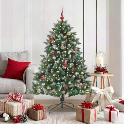 vidaXL Brad de Crăciun artificial cu 150 LED Verde 105 x 105 x 150 cm 3395229 foto