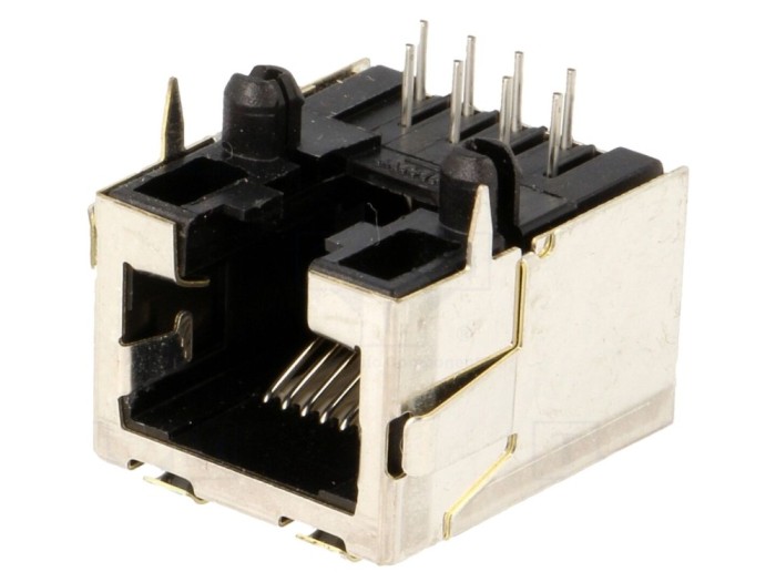 Conector RJ45 8p8c pentru PCB THT