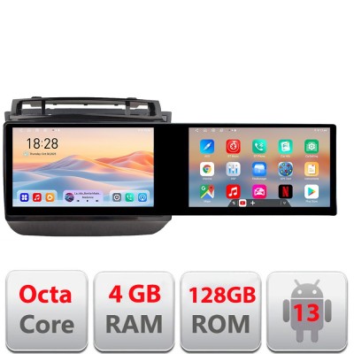 Navigatie VW Touareg 2012-2019 Kit-1142 Edotec 2 ecrane 8 core 4+128 21.6 inch Incell android Wifi 5Ghz gps internet CarStore Technology foto