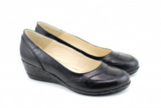 Pantofi dama piele naturala cu platforma - Made in Romania ROVI20N foto